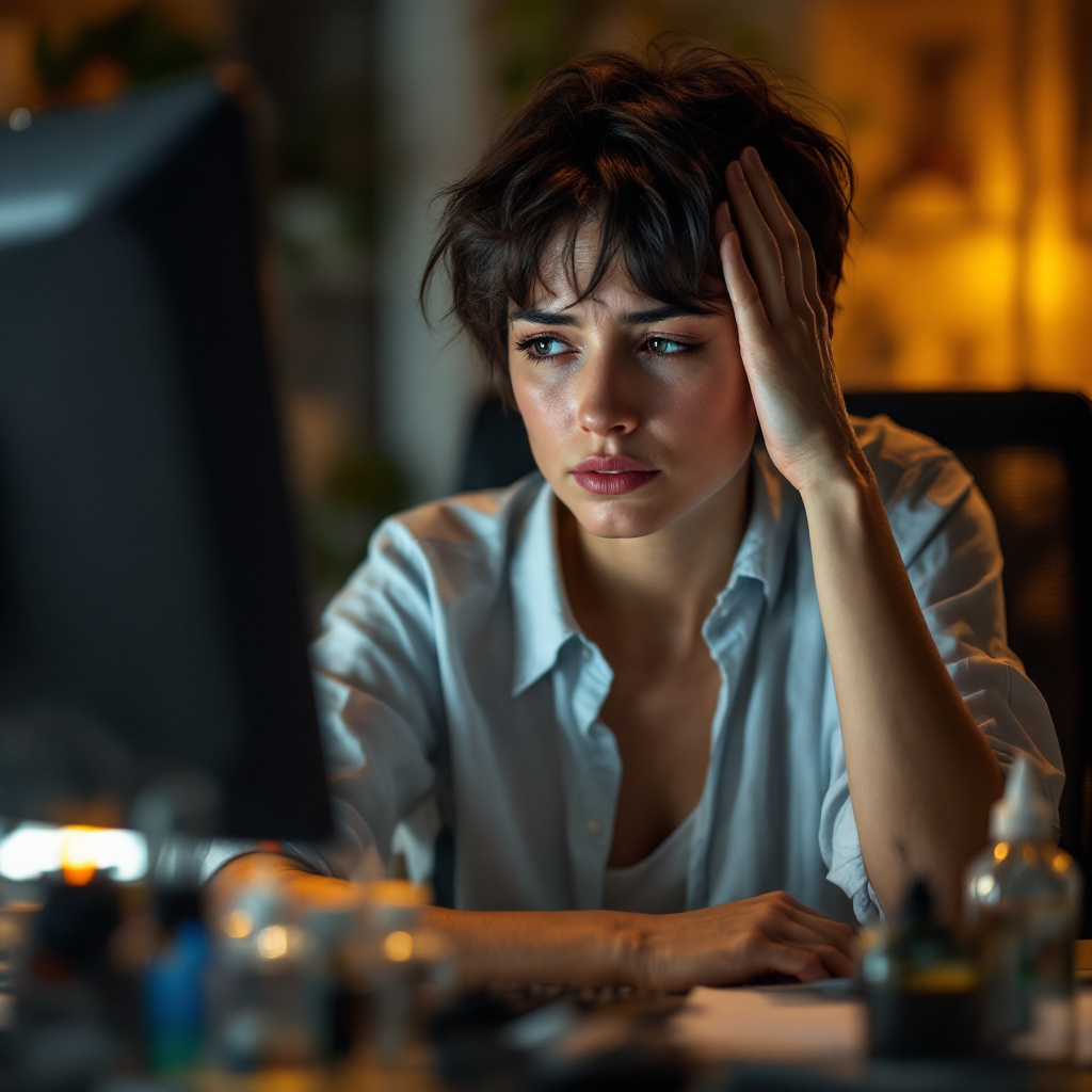 עיניים שורפות וכבדות