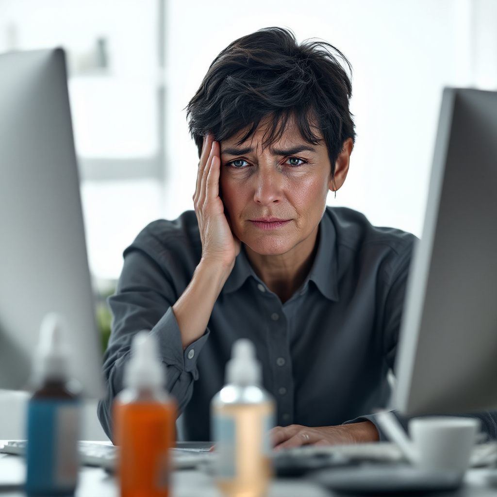 עיניים שורפות וכבדות