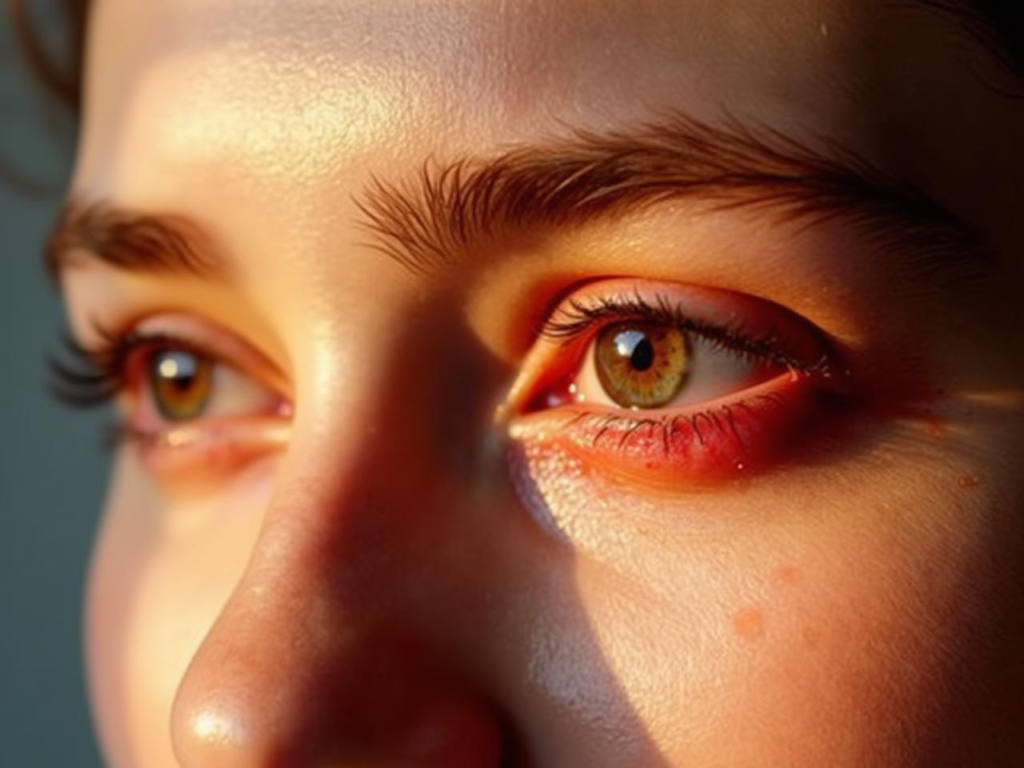 עפעפיים אדומות