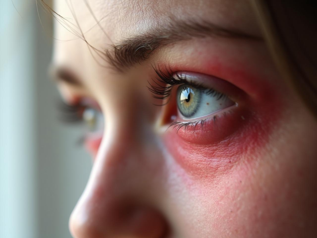 עפעפיים אדומות