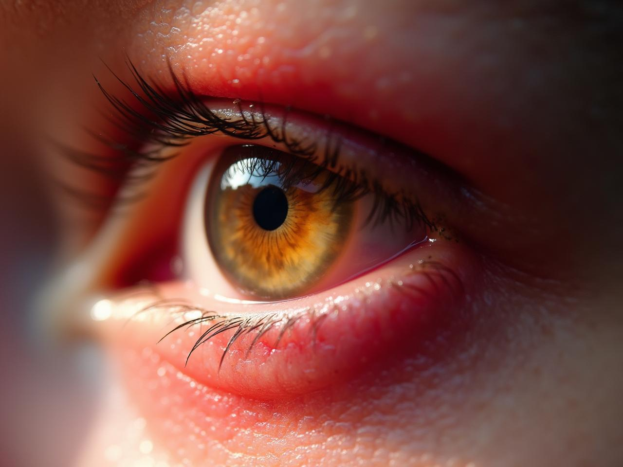 עפעפיים אדומות