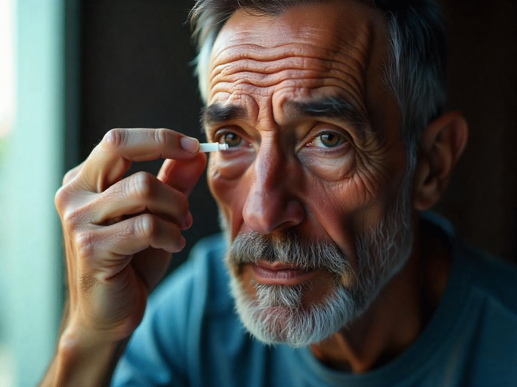 ג׳נטיל טיפות עיניים חומר משמר